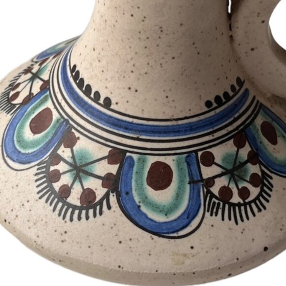 lolcus (lolkos) Pottery Stoneware Candleholder Art Deco Handmade in Greece - Picture 2 of 11
